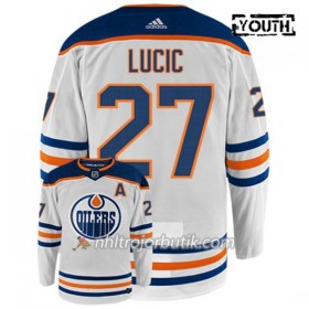 Barn Ishockey Edmonton Oilers Tröja MILAN LUCIC 27 Adidas Vit Authentic